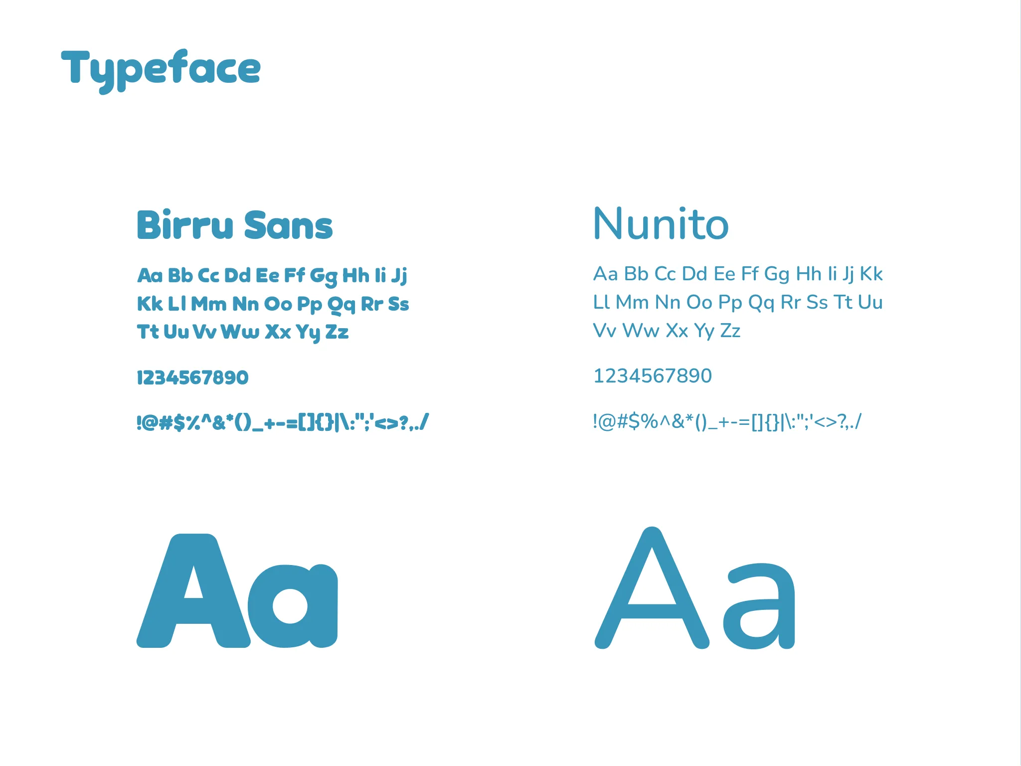 Birru Sans against Nunito
