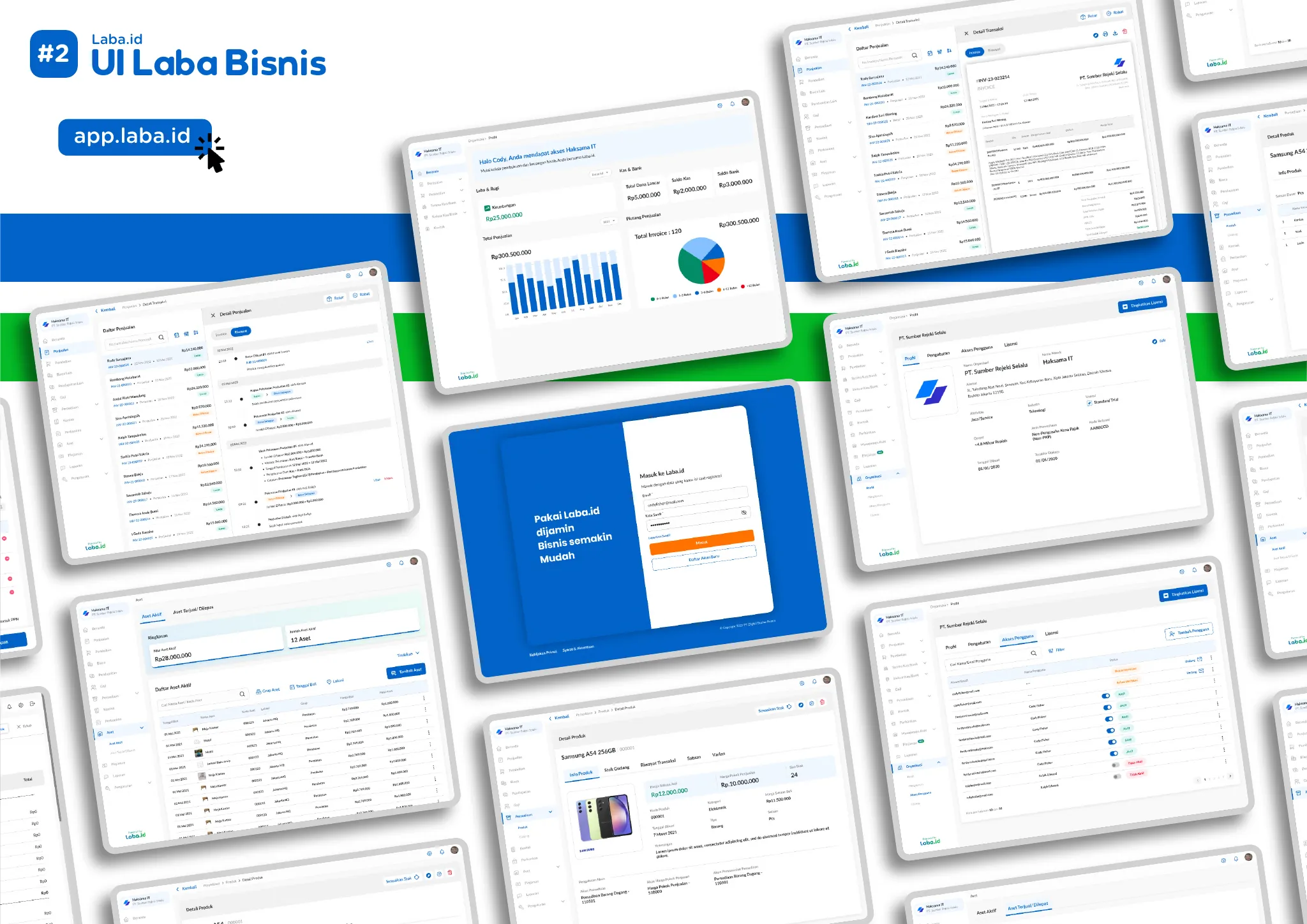 Laba Bisnis, the web app