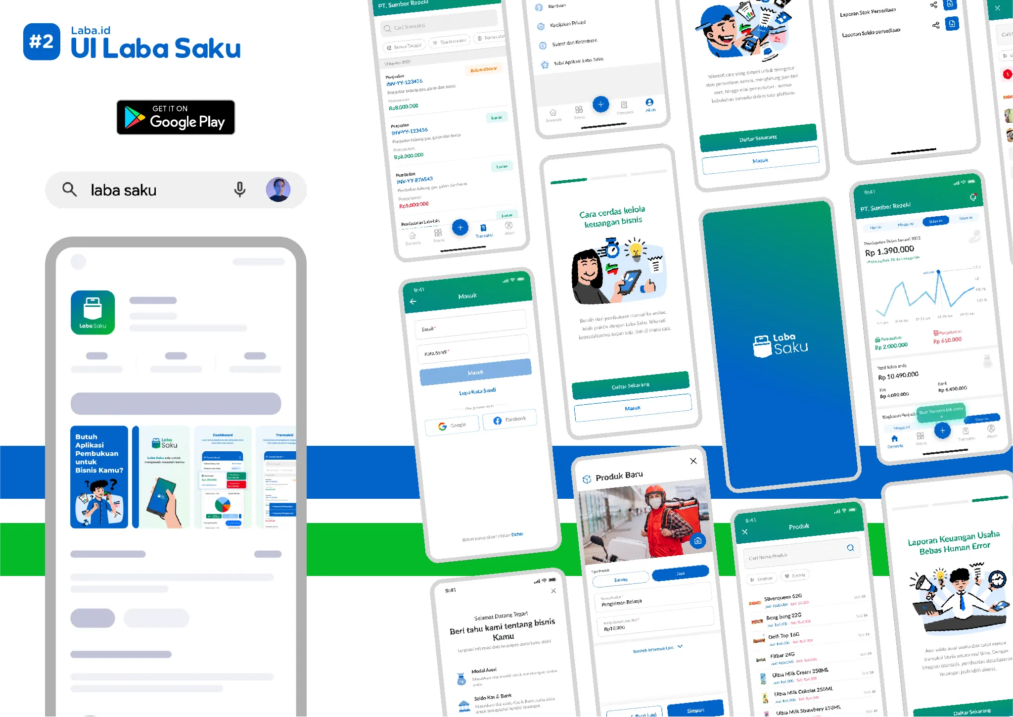 Laba Saku, the mobile app