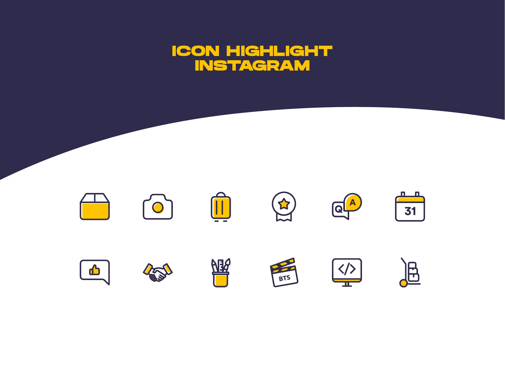 Instagram highlight icons