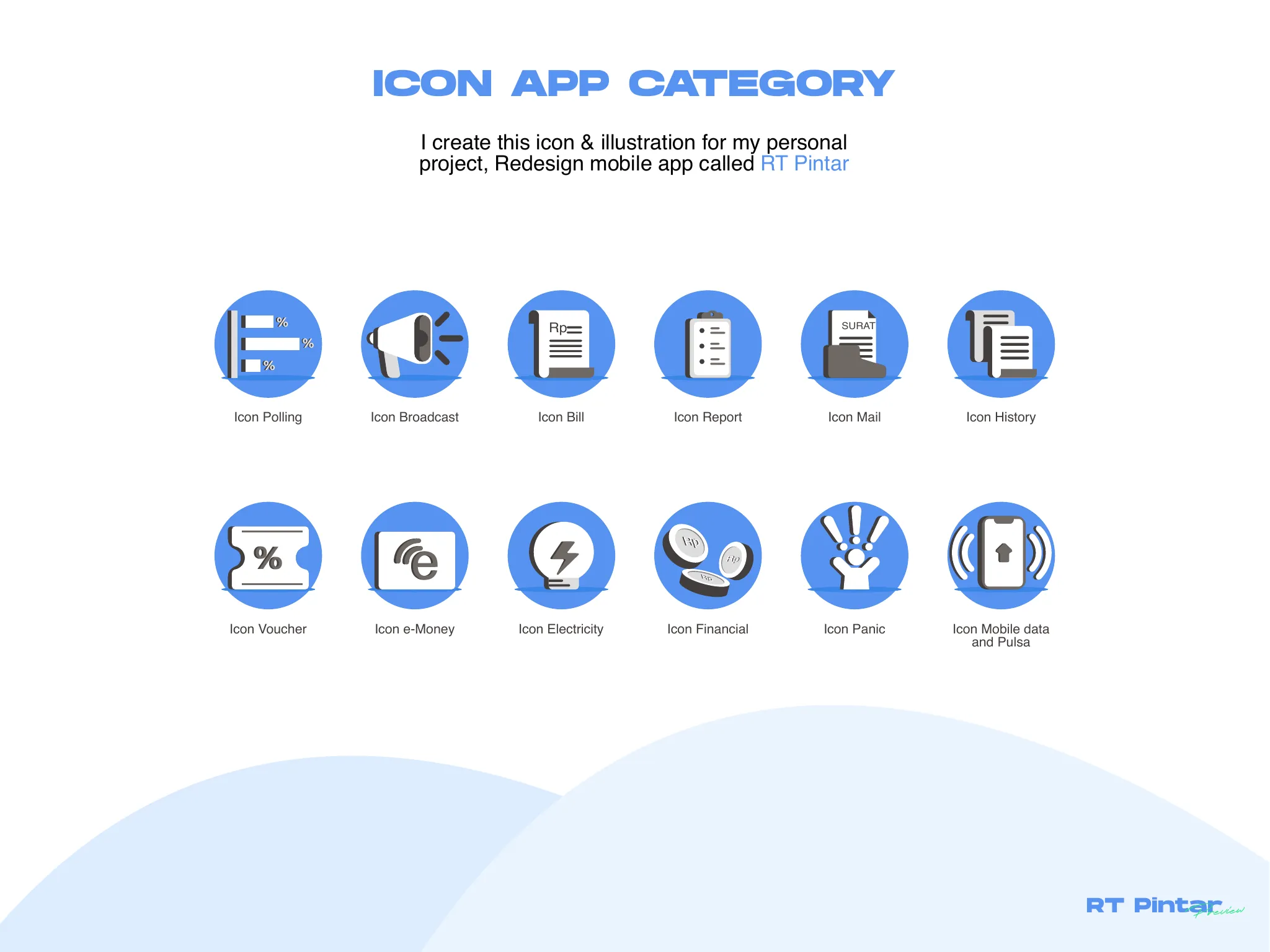 Category icon set